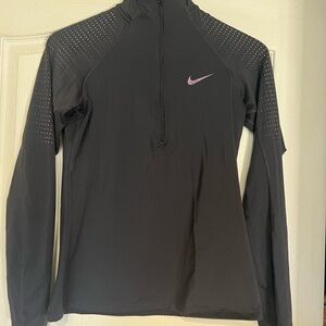 Nike Gray Dri-FIT Half-Zip Top
